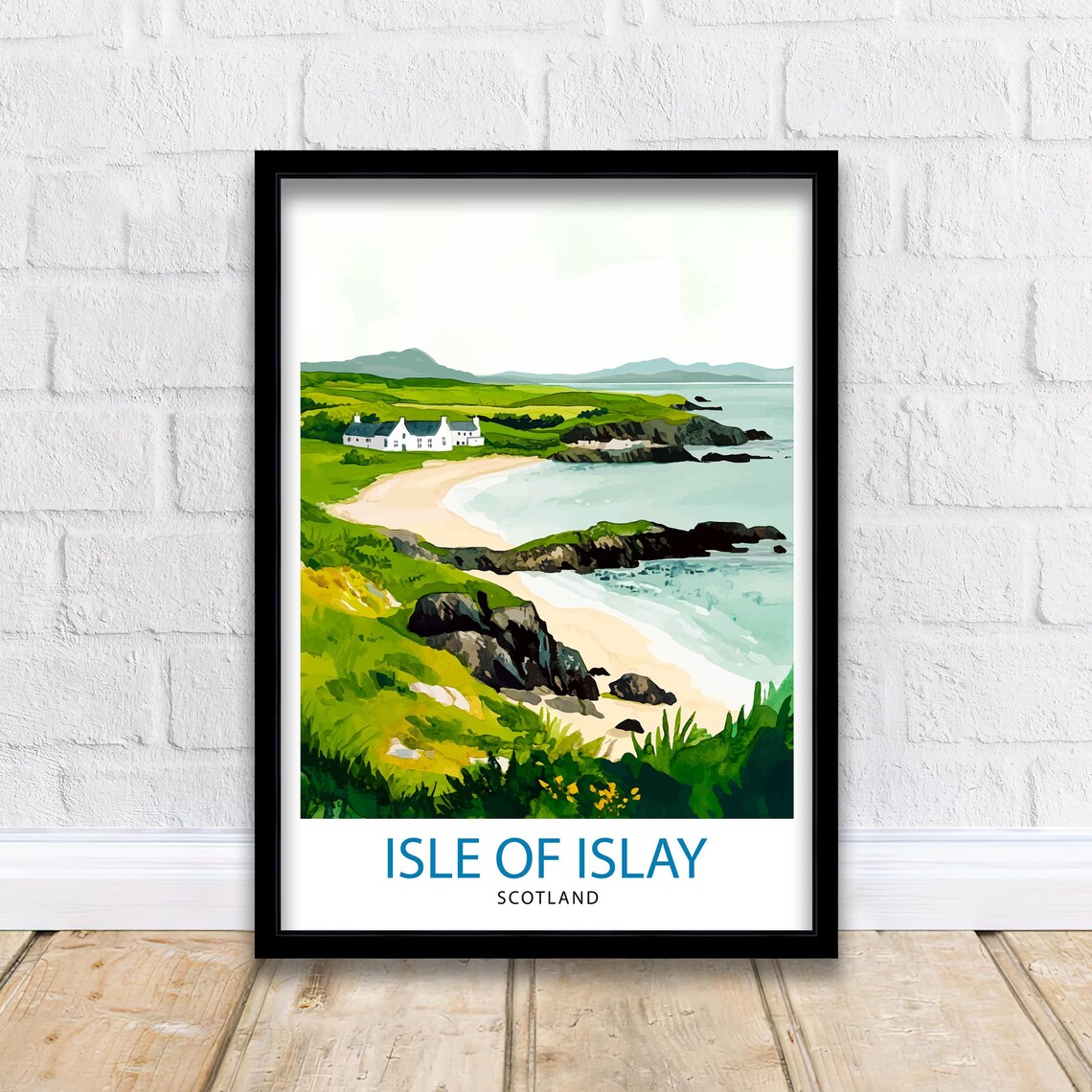 Isle Of Islay Scotland Sandy Bay Coastal Landscape Wall Print