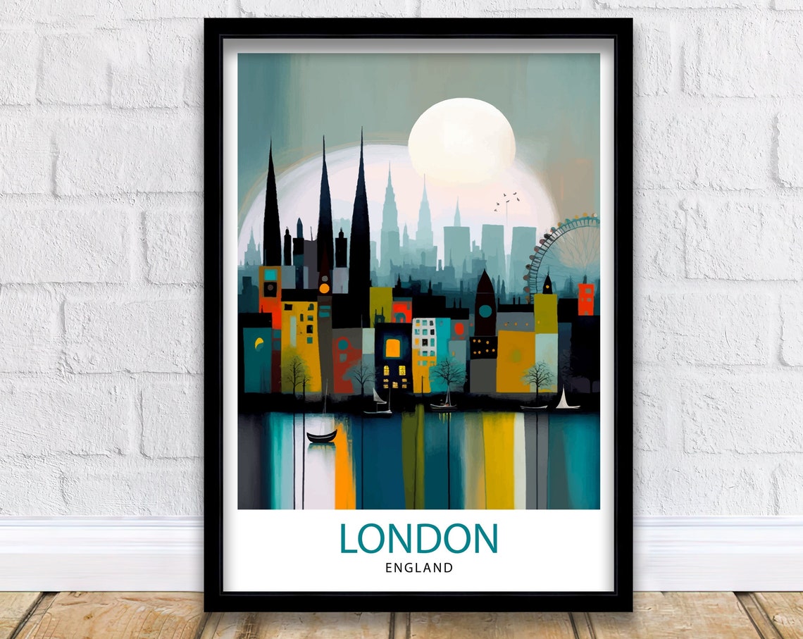London England Travel Print London Wall Decor London Poster England Travel Prints London Art Print London Illustration London Wall Art