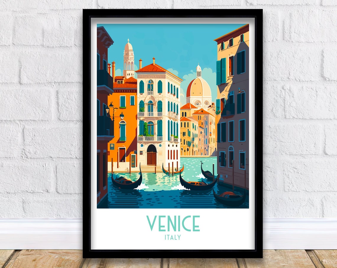 Venice Art Print Venice Travel Print Venice Poster Venice Travel Poster Venice Wall Art Italy Italy Print Travel Print