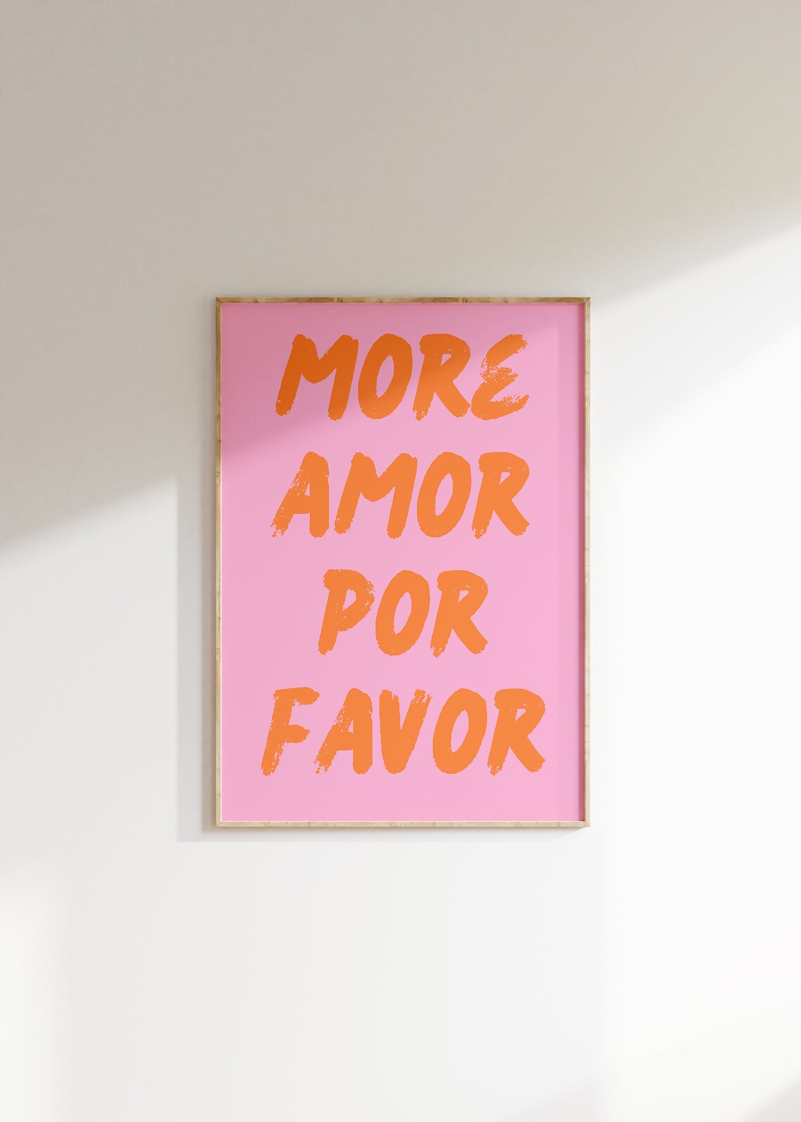 More Amor Por Favor Modern Maximalist Art Print