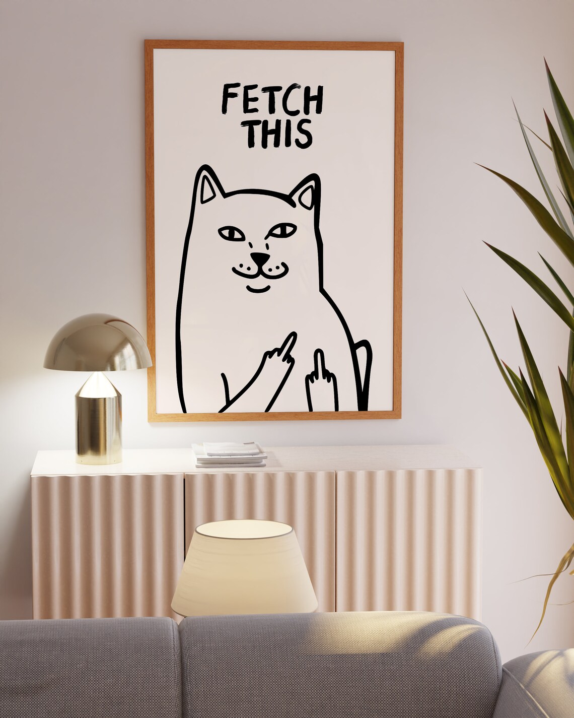 Fetch This Dog Art Print, Y2K Funny Animal Decor - Image 5