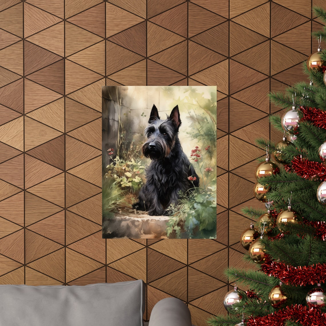 Scottish Terrier Dog Art Print Dog Wall Art Animal Art Print Animal Art Poster Dog Lover Gift Colorful Animal Wall Art Cool Dog Art - Image 3