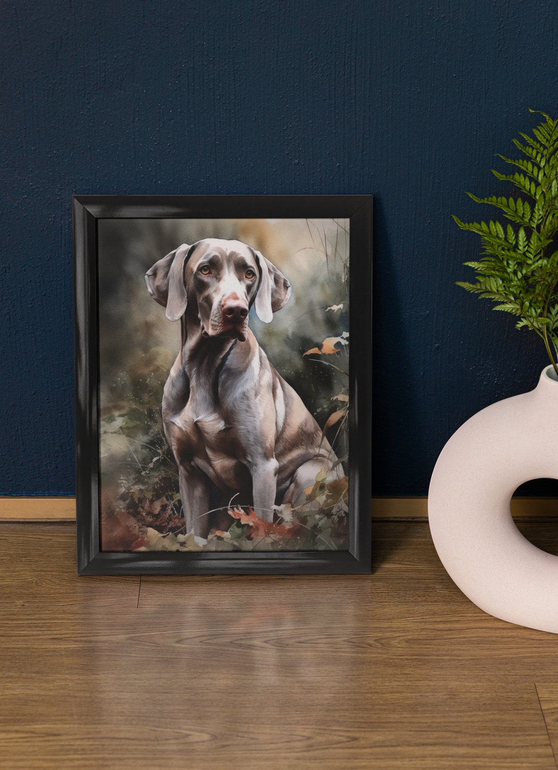 Weimaraner Dog Art Print Dog Wall Art Animal Art Print Animal Art Poster Dog Lover Gift Colorful Animal Wall Art Cool Dog Art