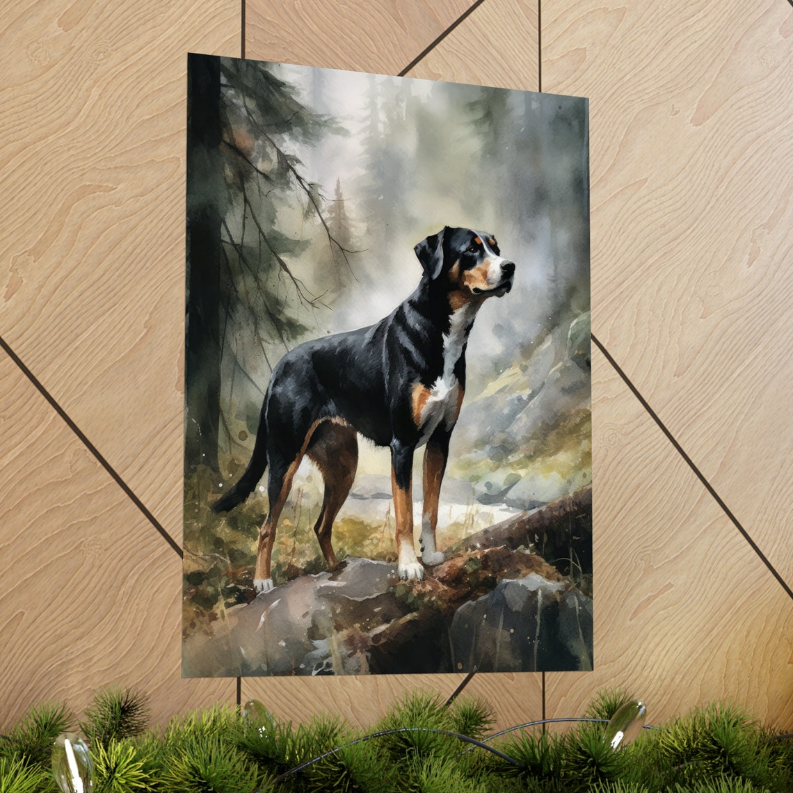 Entlebucher Mountain Dog Art Print Dog Wall Art Animal Art Print Animal Art Poster Dog Lover Gift Colorful Animal Wall Art Cool Dog - Image 2