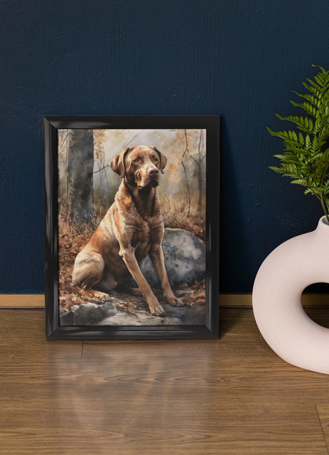 Chesapeake Bay Retriever Dog Art Print Dog Wall Art Animal Art Print Animal Art Poster Dog Lover Gift Colorful Animal Wall Art