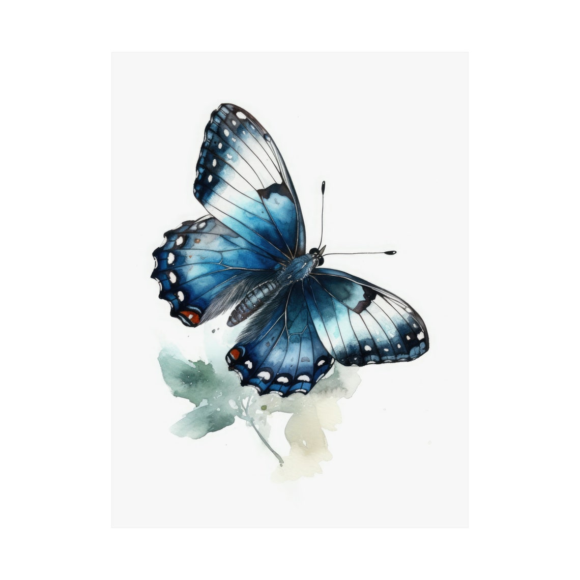 White Admiral Butterfly Art Print Butterfly Home Dcor Watercolor Butterfly Painting Insect Wall Art Nature Lover Butterflies Artwork - Image 4