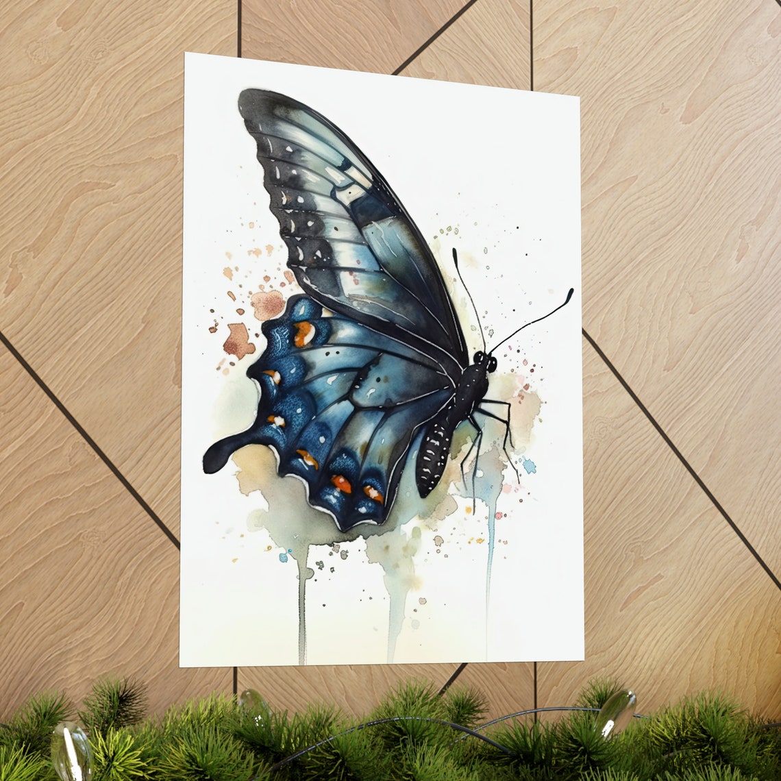 Swallowtail Butterfly Art Print Butterfly Home Dcor Watercolor Butterfly Painting Insect Wall Art Nature Lover Butterflies Artwork - Image 2