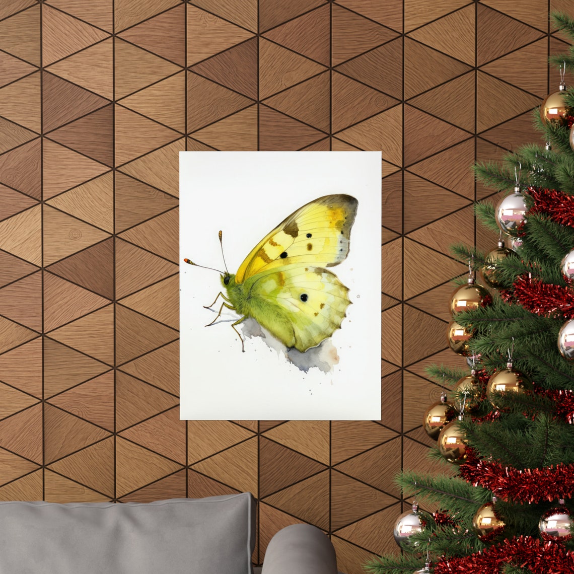 Clouded Sulphur Butterfly Art Print Butterfly Home Dcor Watercolor Butterfly Painting Insect Wall Art Nature Lover Butterflies Artwork - Image 3