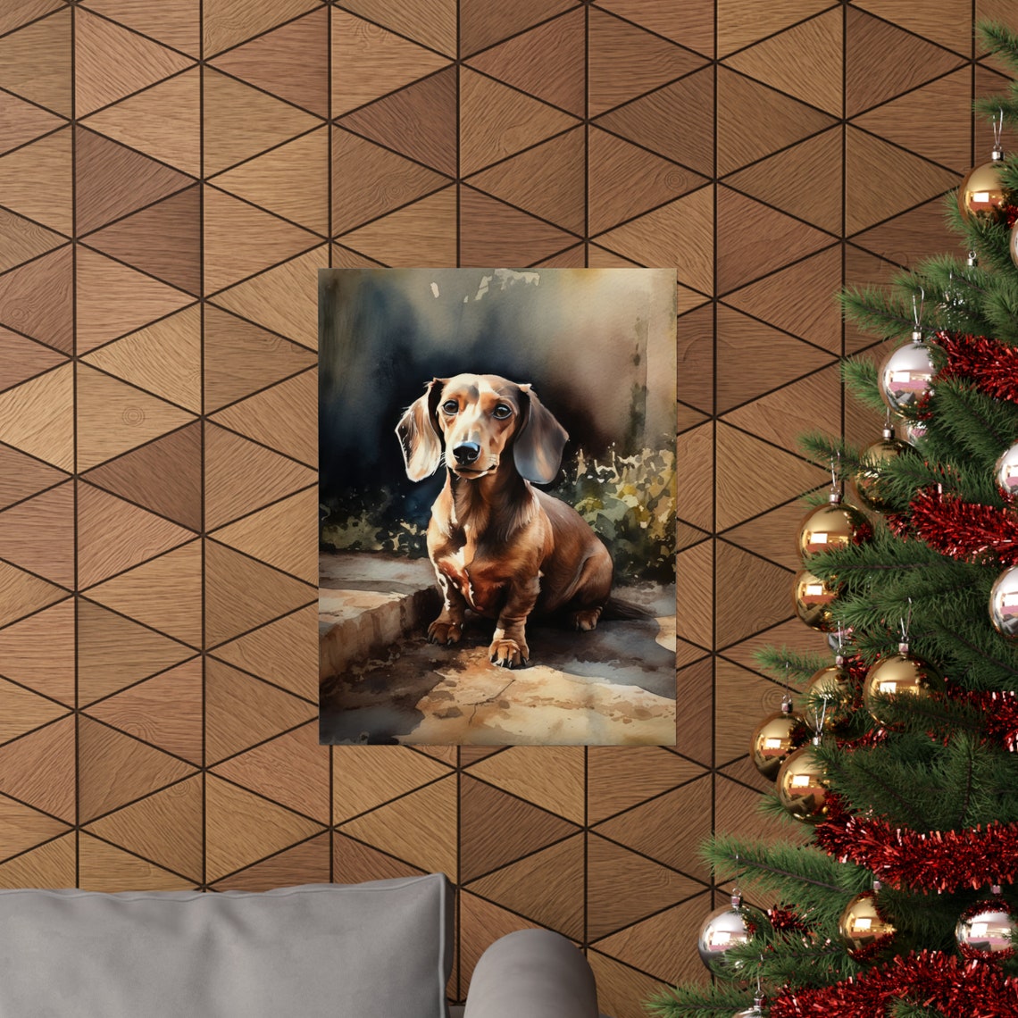 Dachshund Dog Art Print Dog Wall Art Animal Art Print Animal Art Poster Dog Lover Gift Colorful Animal Wall Art Cool Dog Art - Image 3