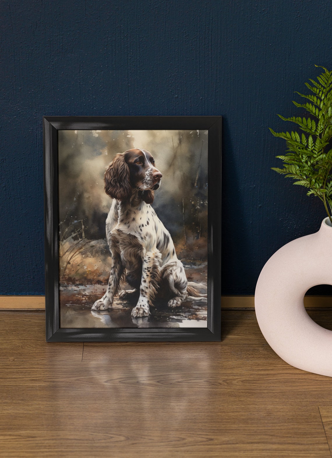 English Springer Spaniel Dog Art Print Dog Wall Art Animal Art Print Animal Art Poster Dog Lover Gift Colorful Animal Wall Art