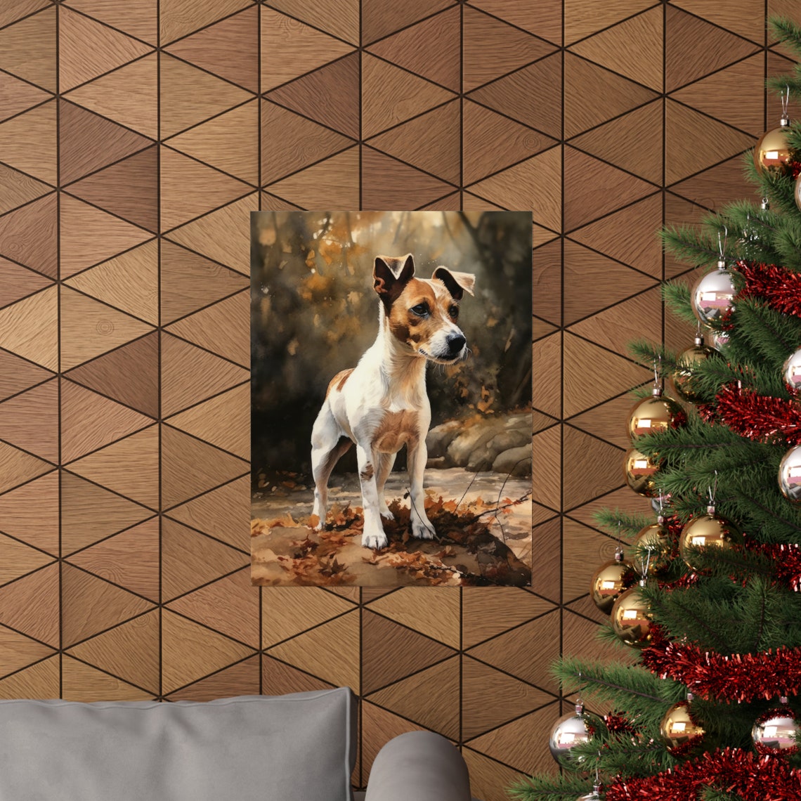 Jack Russel Terrier Dog Art Print Dog Wall Art Animal Art Print Animal Art Poster Dog Lover Gift Colorful Animal Wall Art Cool Dog Art - Image 3
