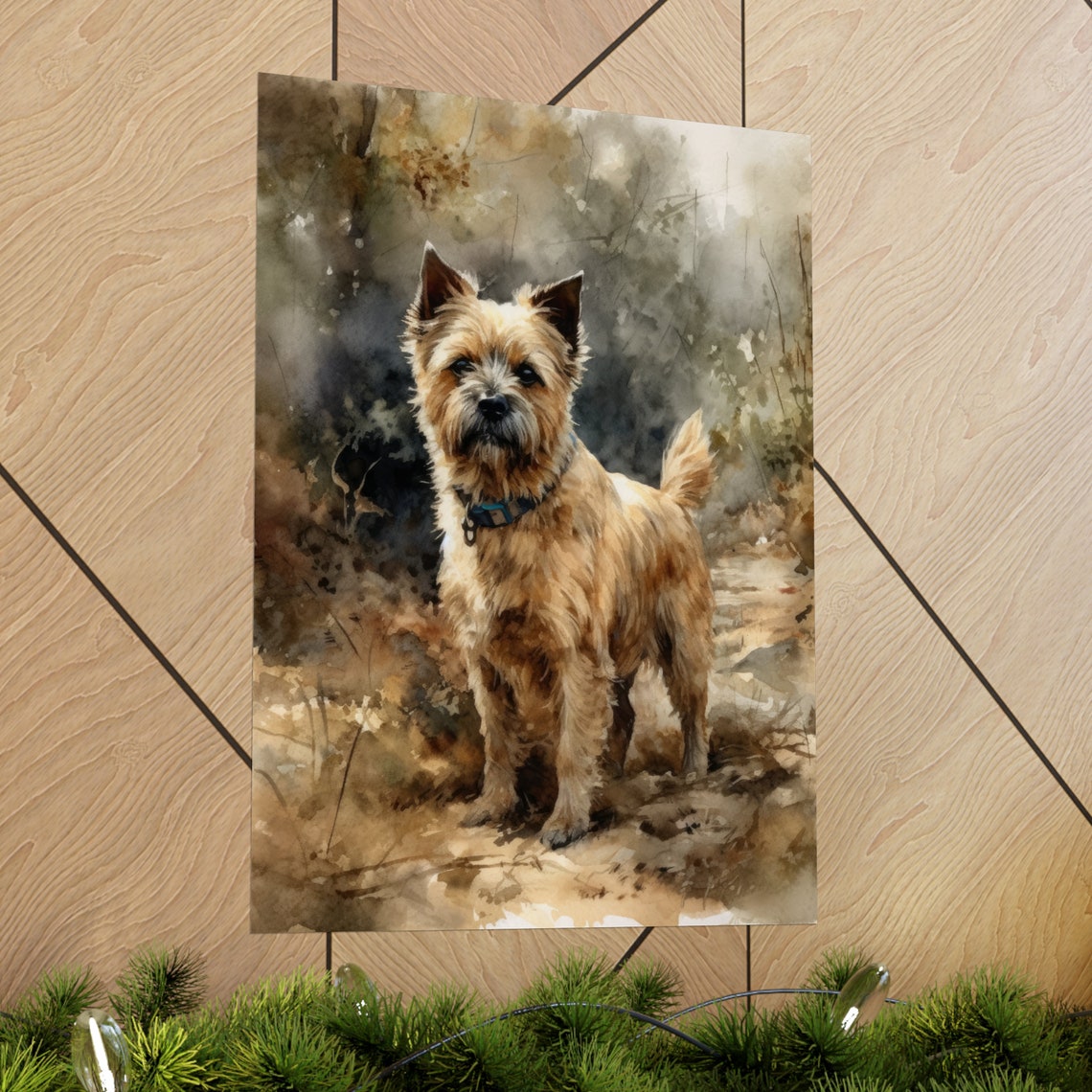 Norfolk Terrier Dog Art Print Dog Wall Art Animal Art Print Animal Art Poster Dog Lover Gift Colorful Animal Wall Art Cool Dog Art - Image 2