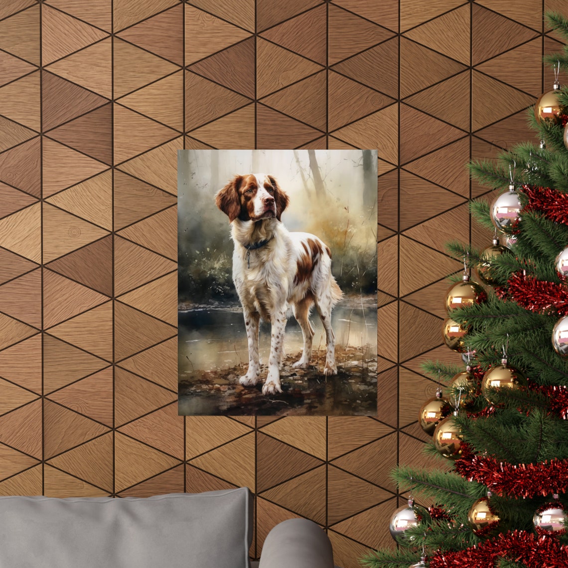 Brittany Dog Art Print Dog Wall Art Animal Art Print Animal Art Poster Dog Lover Gift Colorful Animal Wall Art Cool Dog Art - Image 3