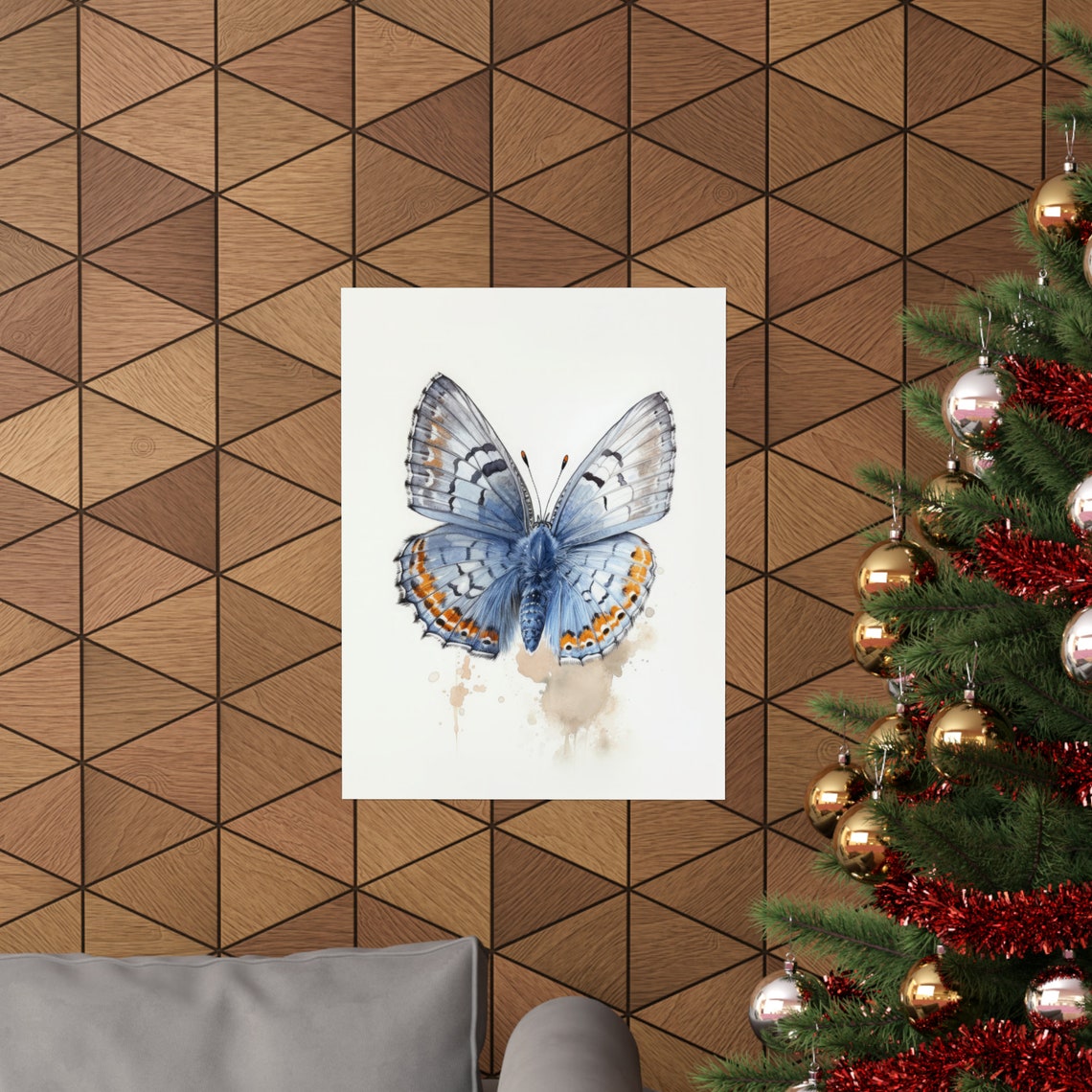 Western Pygmy Butterfly Art Print Butterfly Home Dcor Watercolor Butterfly Painting Insect Wall Art Nature Lover Butterflies Artwork - Image 3