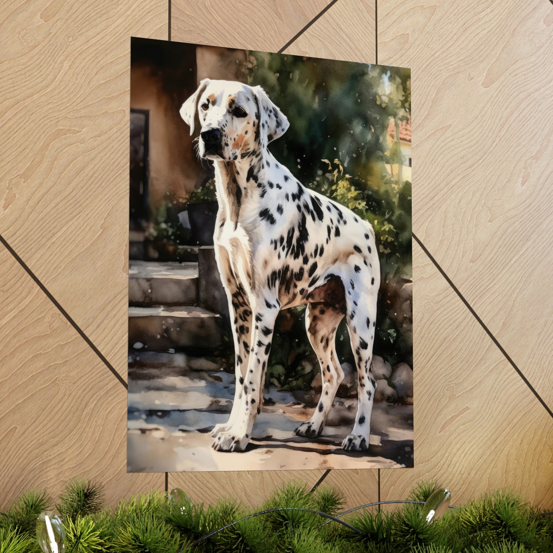 Dalmatian Dog Art Print Dog Wall Art Animal Art Print Animal Art Poster Dog Lover Gift Colorful Animal Wall Art Cool Dog Art - Image 2