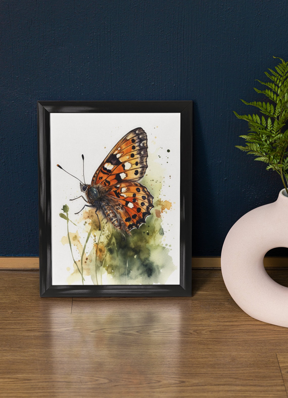Fritillary Butterfly Art Print Butterfly Home Dcor Watercolor Butterfly Painting Insect Wall Art Nature Lover Butterflies Artwork