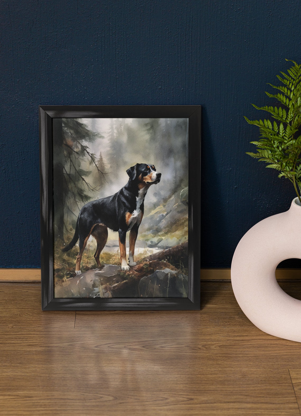 Entlebucher Mountain Dog Art Print Dog Wall Art Animal Art Print Animal Art Poster Dog Lover Gift Colorful Animal Wall Art Cool Dog