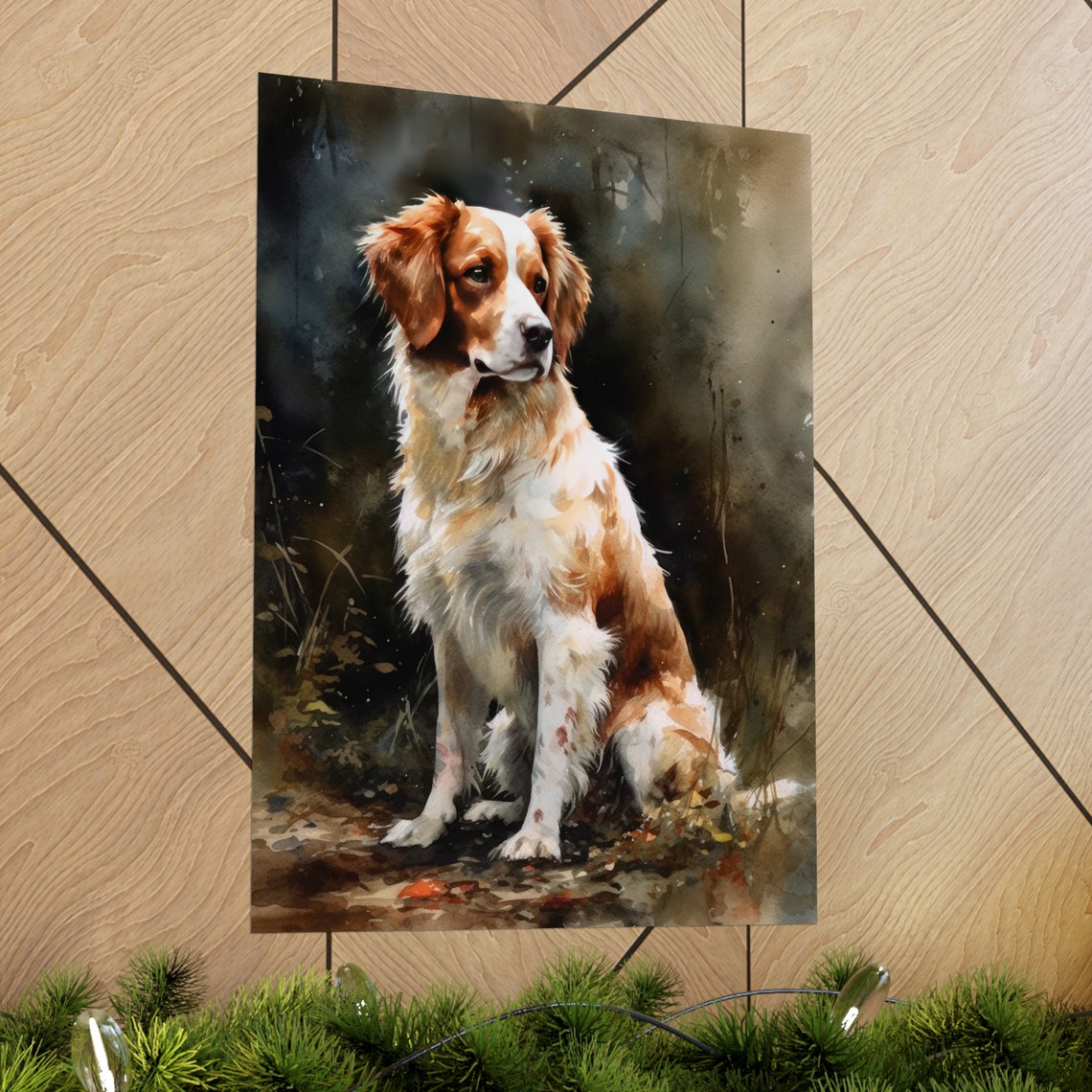 Nederlandse Kooikerhondje Dog Art Print Dog Wall Art Animal Art Print Animal Art Poster Dog Lover Gift Colorful Animal Wall Art - Image 2