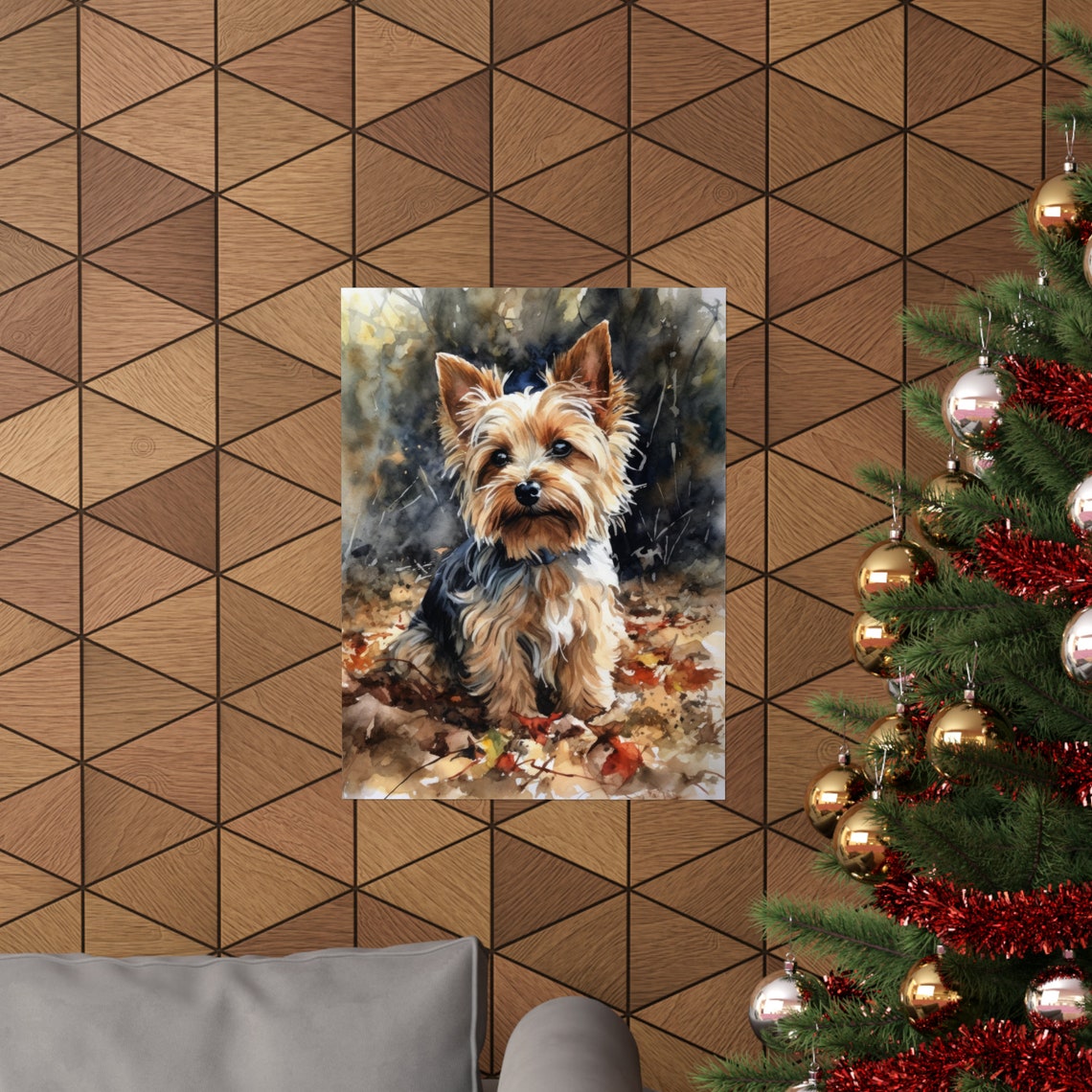 Biewer Terrier Dog Art Print Dog Wall Art Animal Art Print Animal Art Poster Dog Lover Gift Colorful Animal Wall Art Cool Dog Art - Image 3