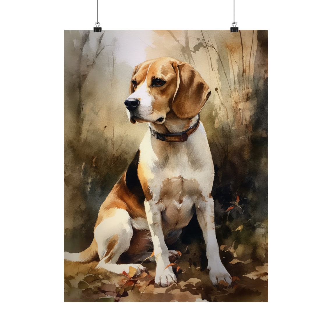 Beagle Dog Art Print Dog Wall Art Animal Art Print Animal Art Poster Dog Lover Gift Colorful Animal Wall Art Cool Dog Art - Image 5