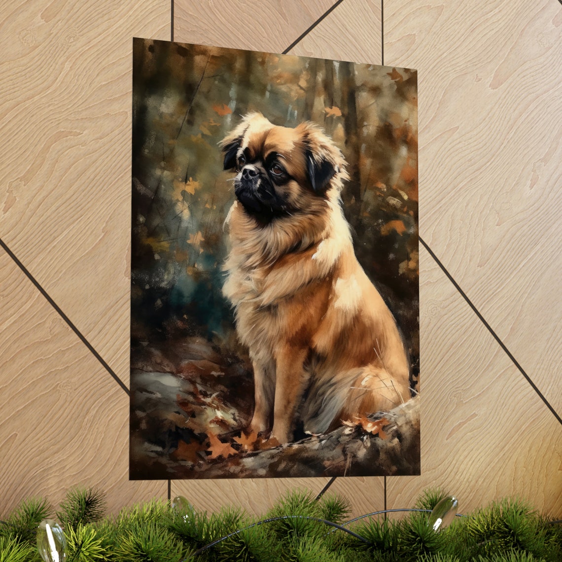 Tibetan Spaniel Dog Art Print Dog Wall Art Animal Art Print Animal Art Poster Dog Lover Gift Colorful Animal Wall Art Cool Dog Art - Image 2