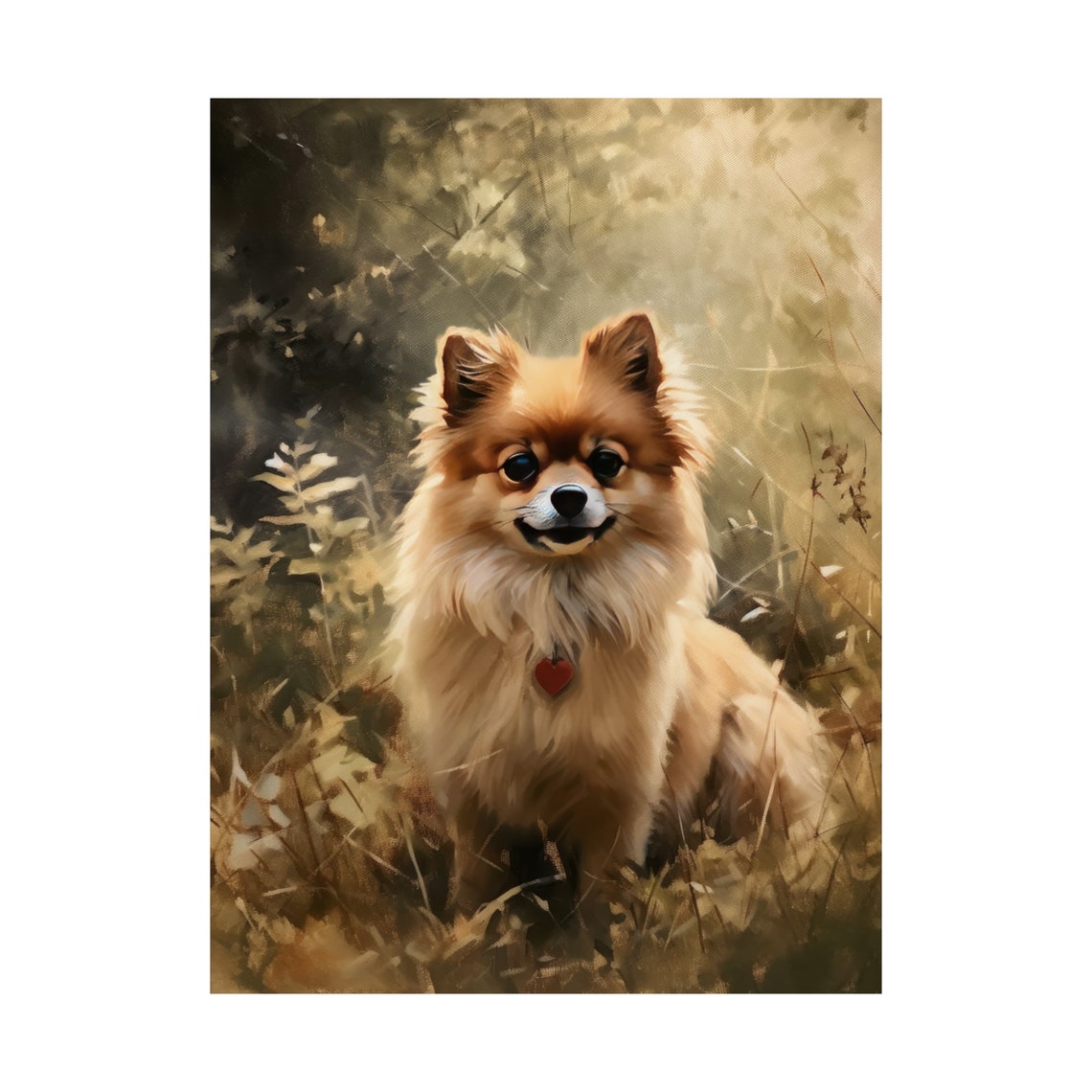 Pomeranian Dog Art Print Dog Wall Art Animal Art Print Animal Art Poster Dog Lover Gift Colorful Animal Wall Art Cool Dog Art - Image 4