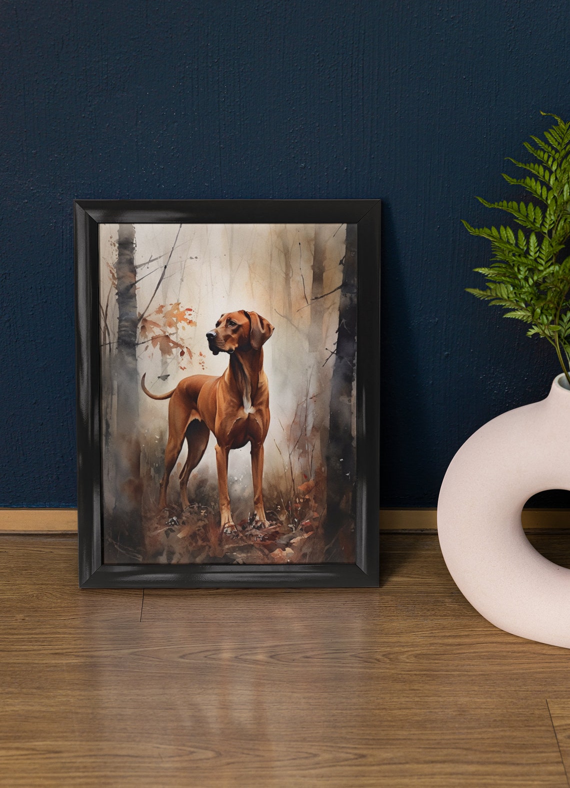 Redbone Coonhound Dog Art Print Dog Wall Art Animal Art Print Animal Art Poster Dog Lover Gift Colorful Animal Wall Art Cool Dog Art