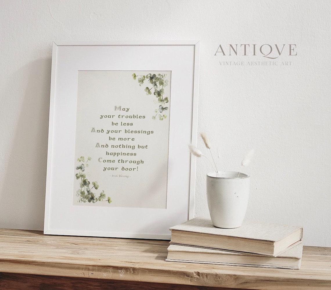Irish Blessing Sign Art Print, St. Patrick's Day Saying - Image 4