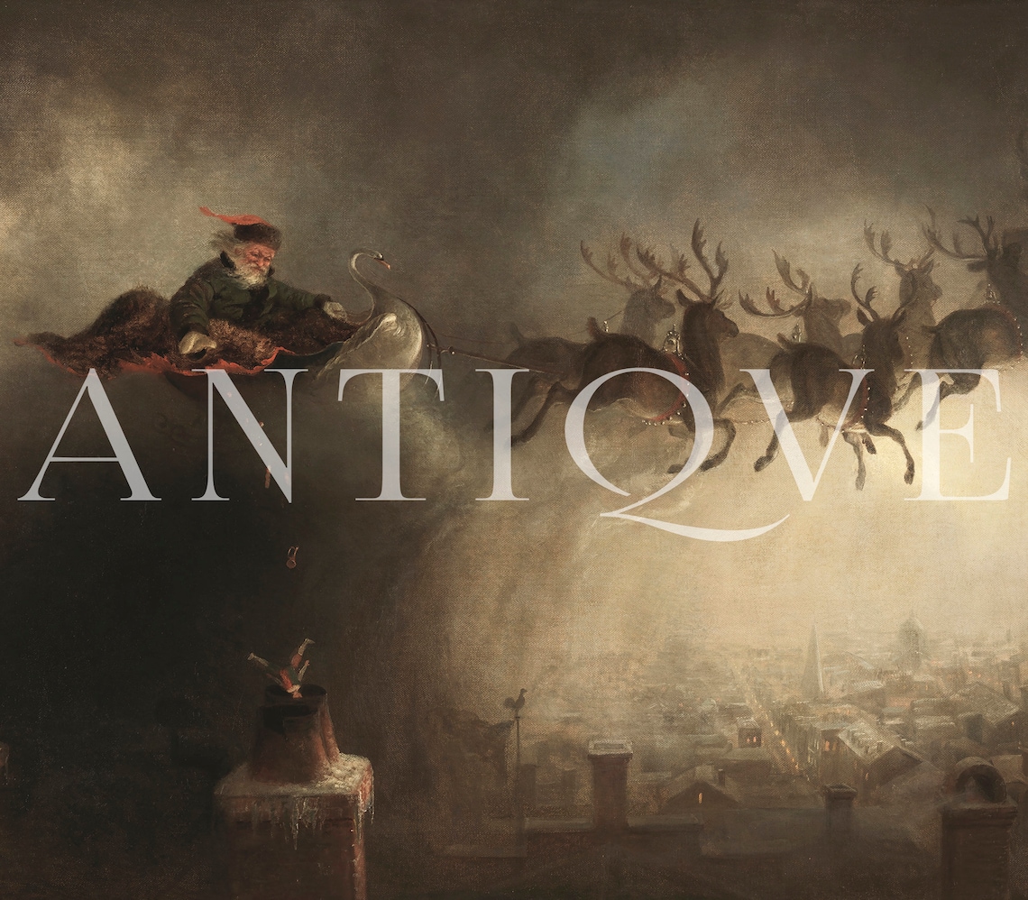 Santa Claus Vintage Christmas Decor Art Print - Image 2