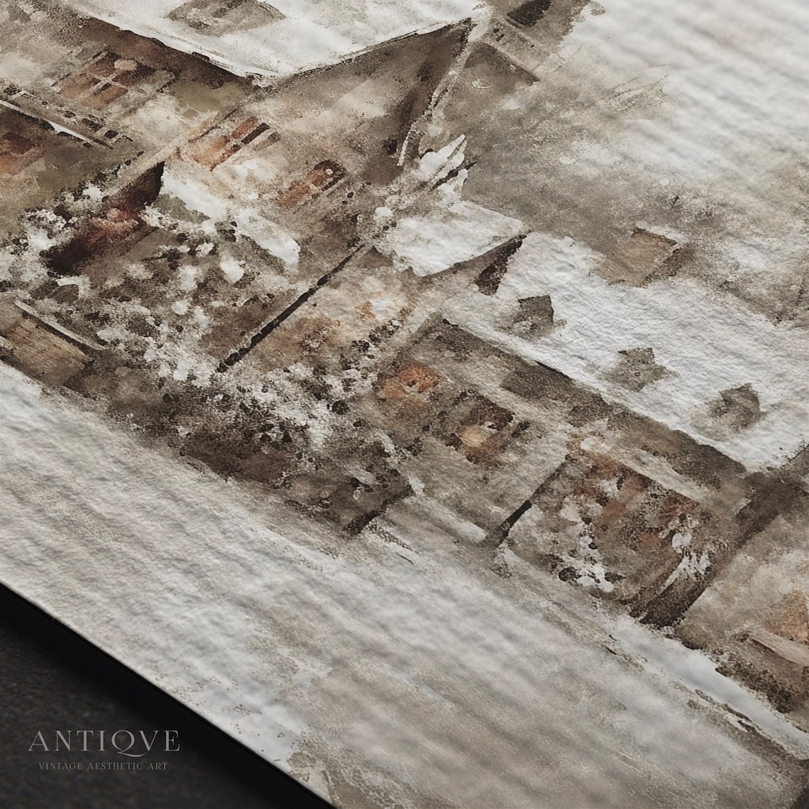 Christmas Village Square, Rustic Christmas Decor - Image 3