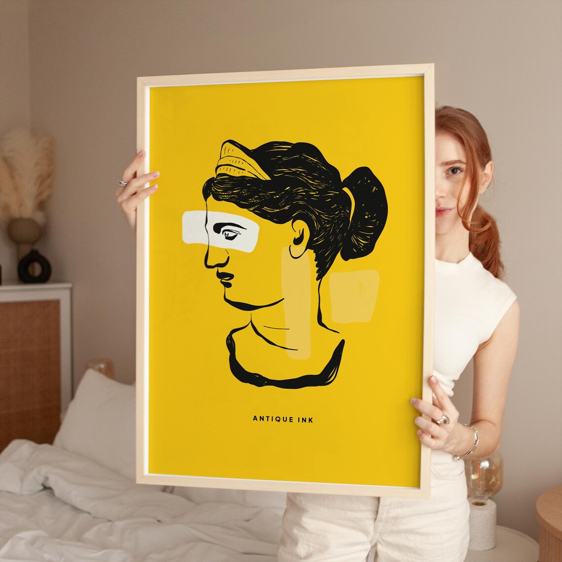 Abstract Greek Bust Art Print