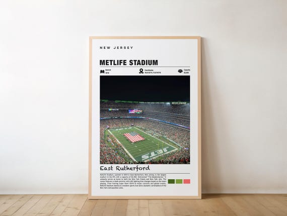 Metlife Stadium New York Sports Art Print
