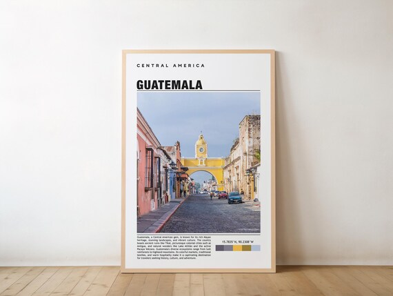 Guatemala Print Art Photo Poster Painting City Gift