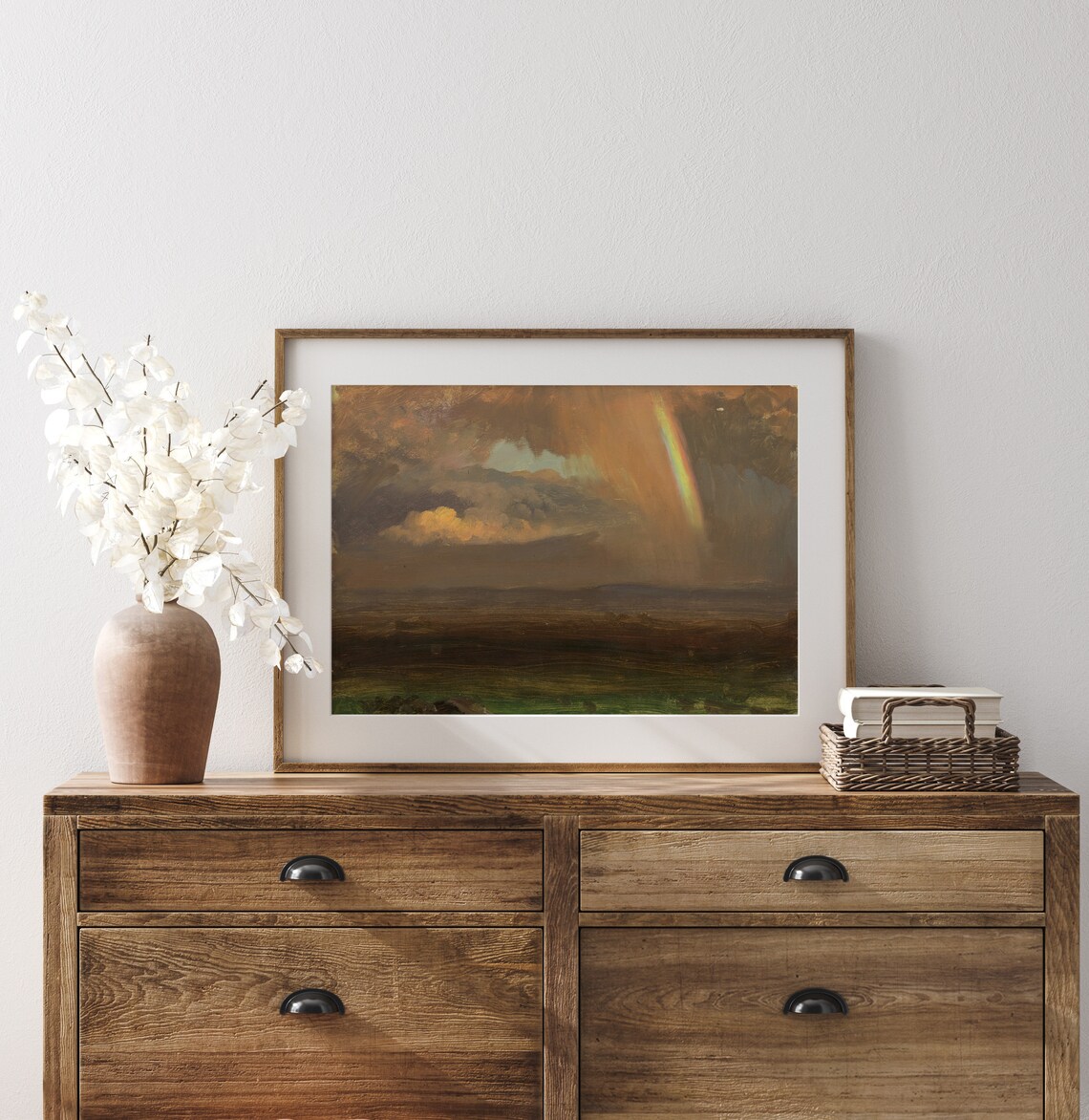 Rainbow Over Landscape, Vintage Rainbow Art Print - Image 3