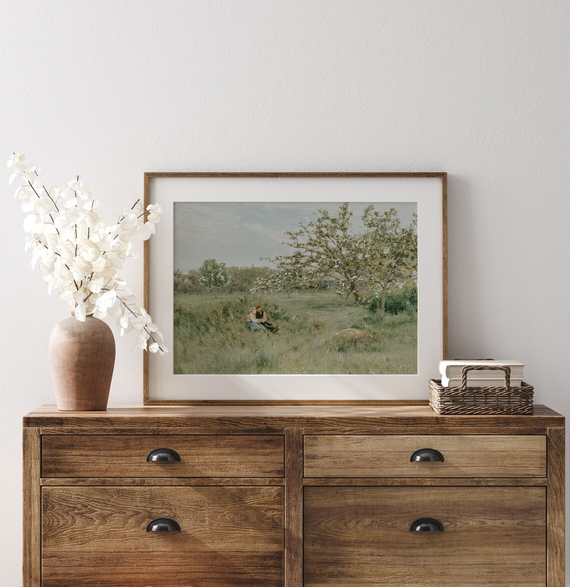 Summer Love Cottagecore Fairycore Young Lovers Art Print - Image 3