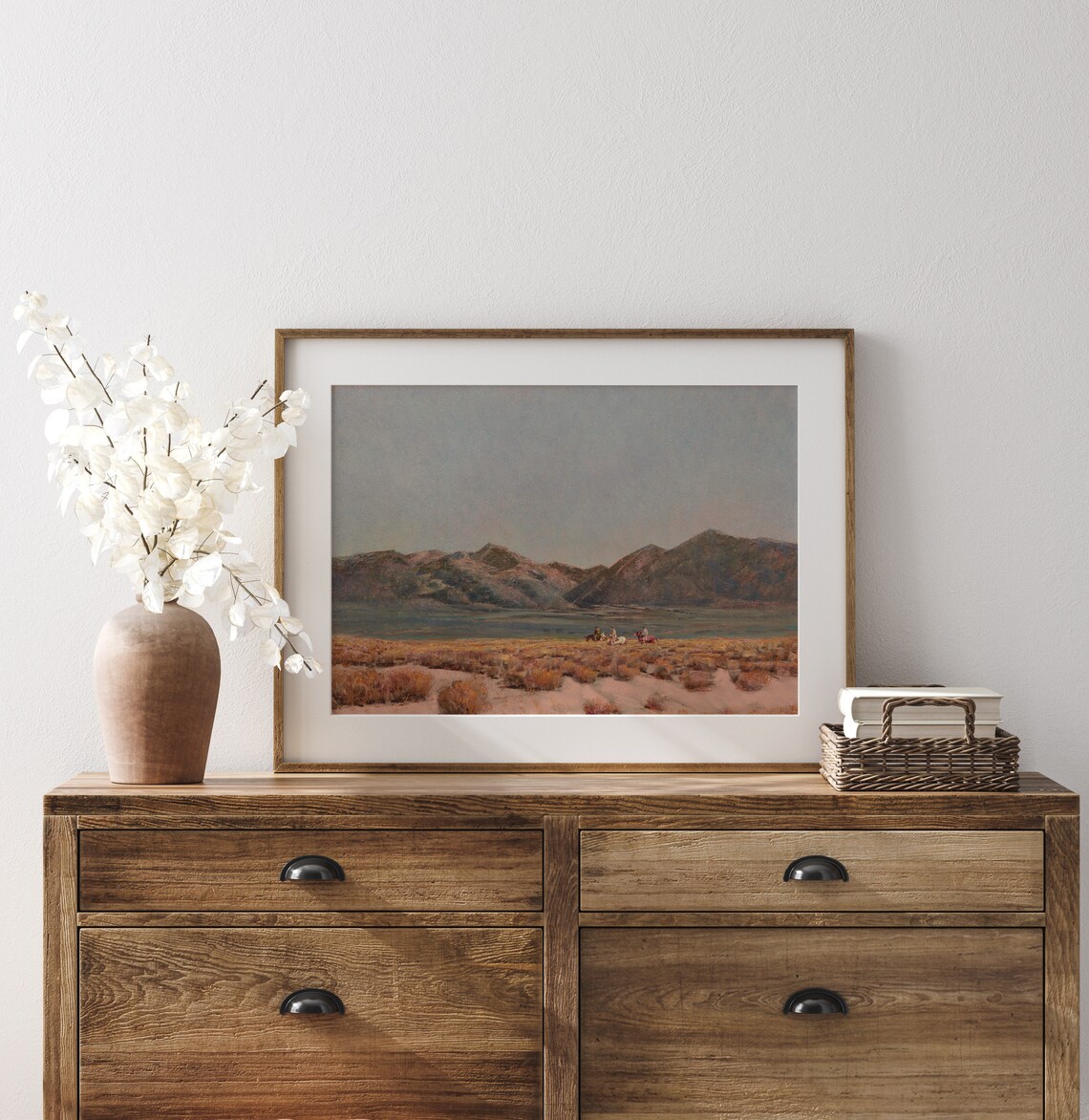 Sagebrush In December, Vintage Desert Art Print - Image 2