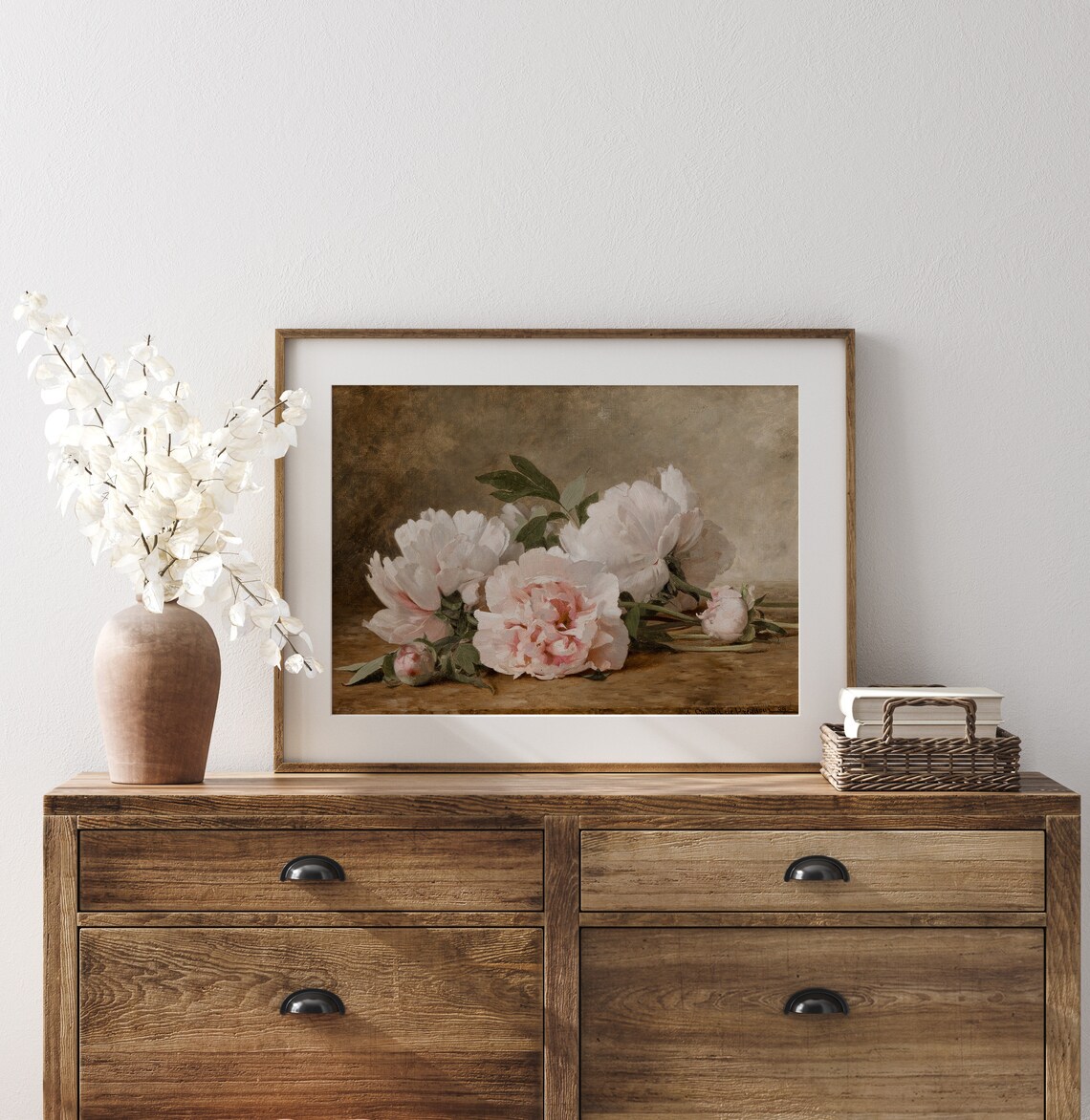Peony Season Vintage Floral Spring Wall Art Print - Image 3