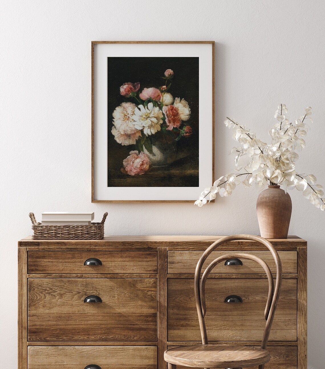 Peony Vase Spring Vintage Floral Wall Art Print - Image 3