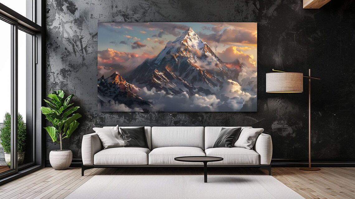 Mount Everest Nature Landscape Art Print for Home