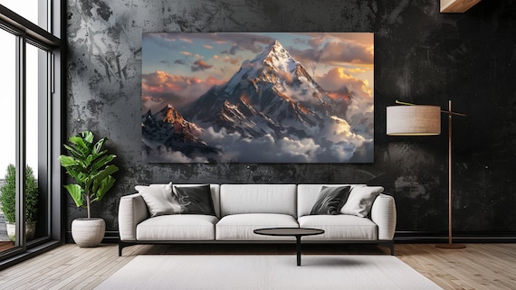 Mount Everest Nature Landscape Art Print for Home
