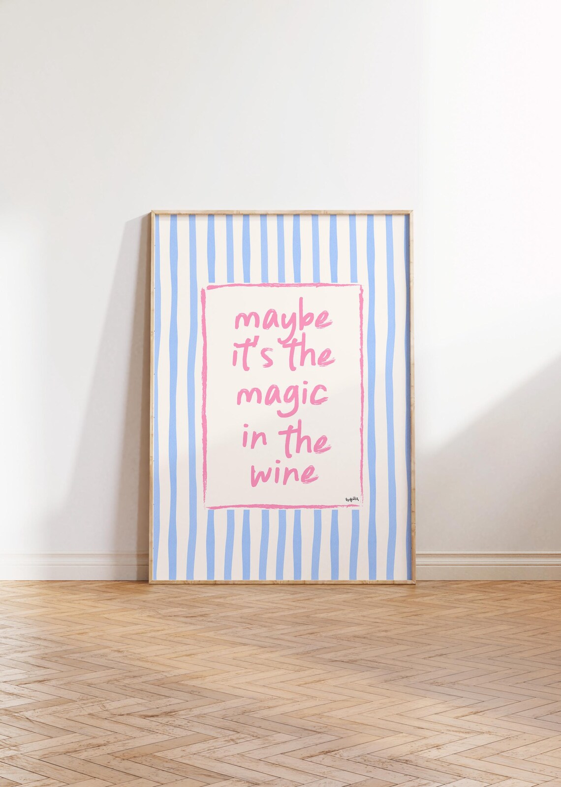 Dive Magic in the Wine Olivia Dean Lyrics Art Print