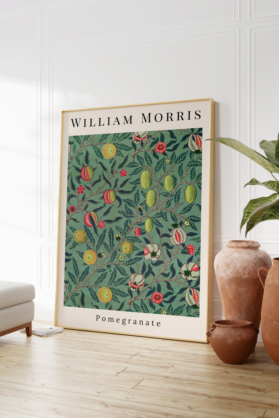 William Morris Pomegranate Vintage Art Print - Image 3