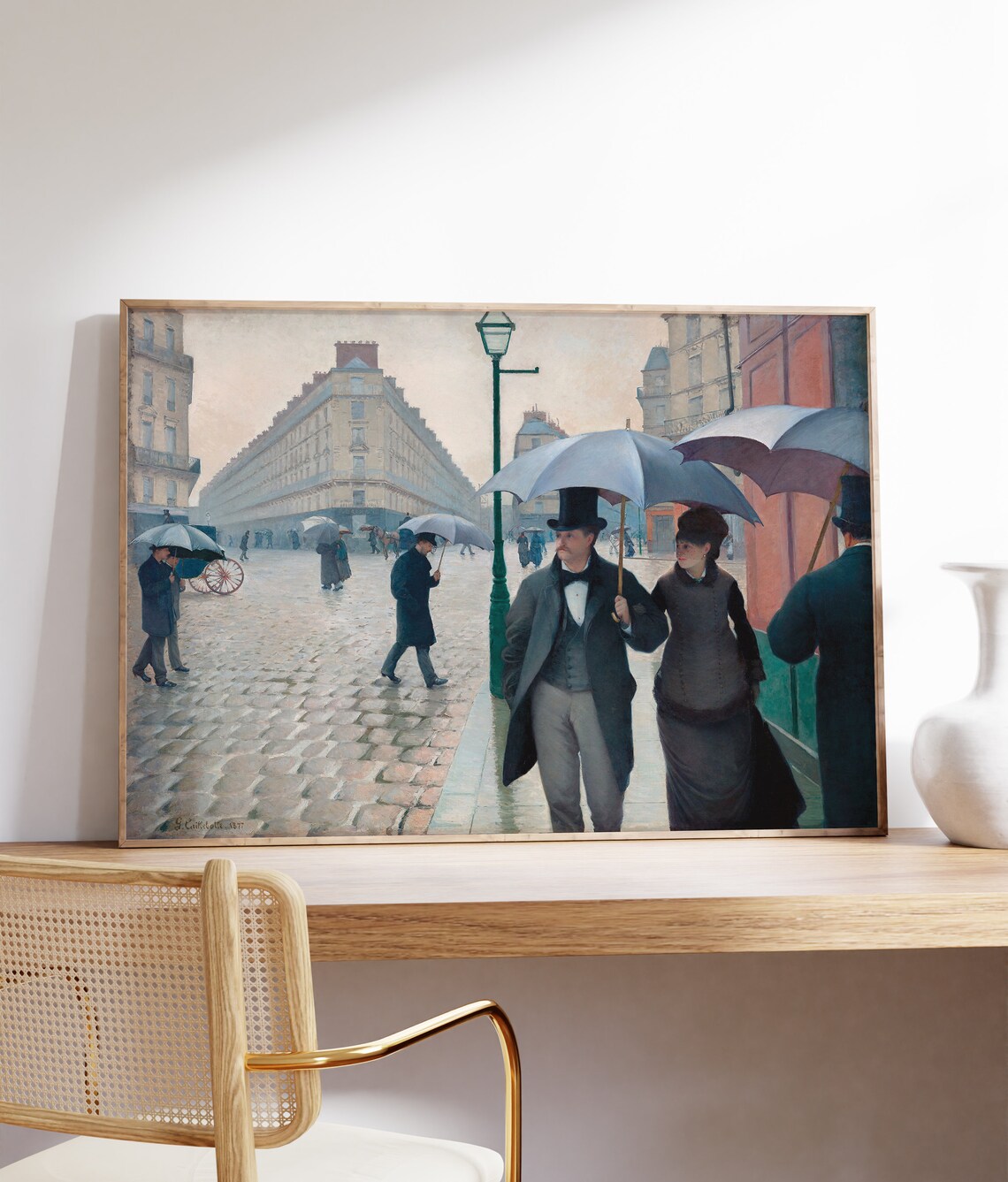Gustave Caillebotte Paris Rainy Street Umbrellas 1877 Master Art - Image 4
