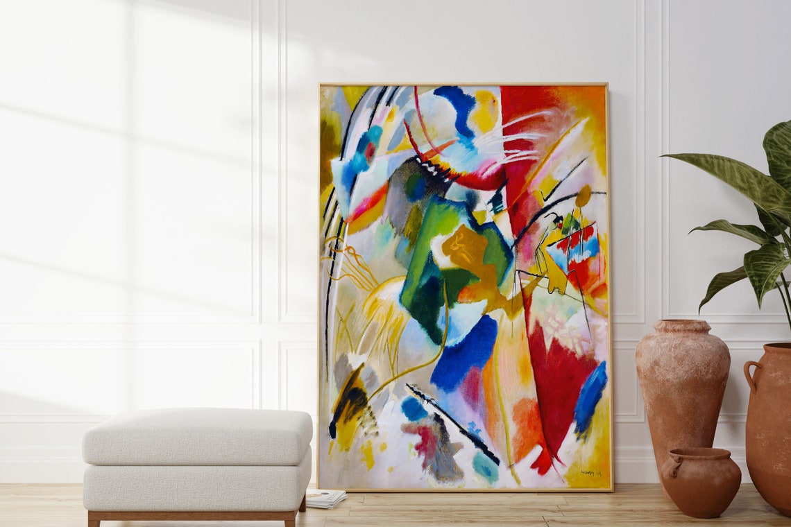 Wassily Kandinsky Painting With Green Center Abstract Art Poster - Image 3
