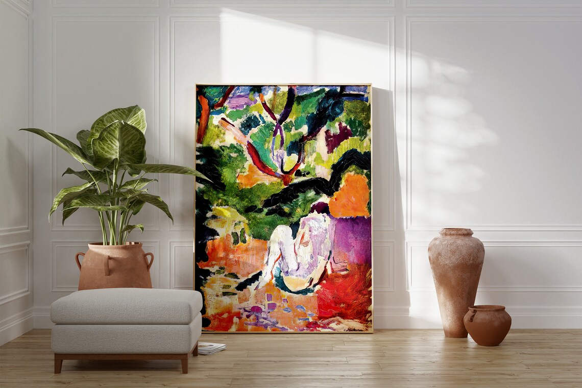 Henri Matisse Nude in a Wood Fauvist Forest Figure Painting Poster - Image 4