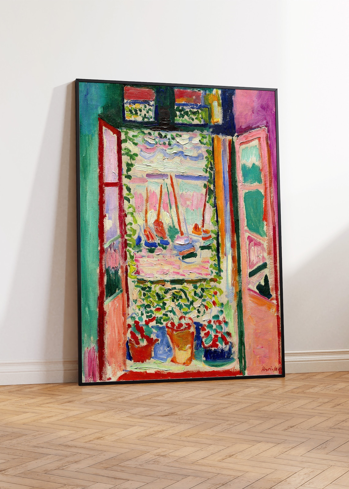 Henri Matisse The Open Window, Modern Poster Print