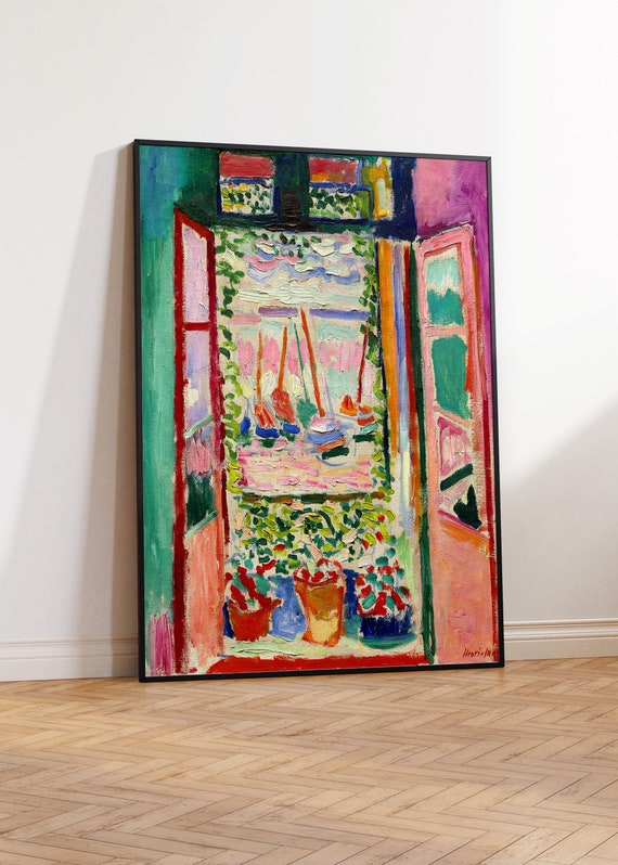 Henri Matisse The Open Window, Modern Poster Print