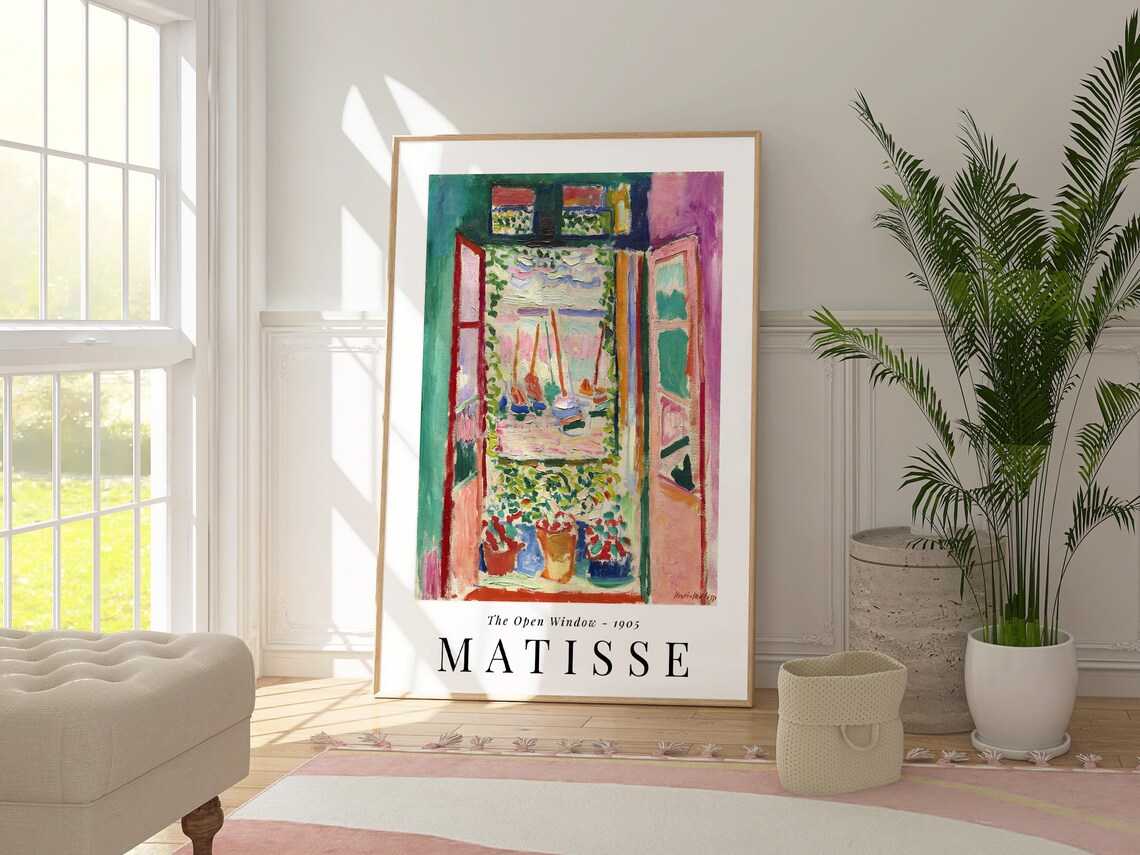 Henri Matisse The Open Window 1905 Fauvist Window Seascape Art Poster - Image 3