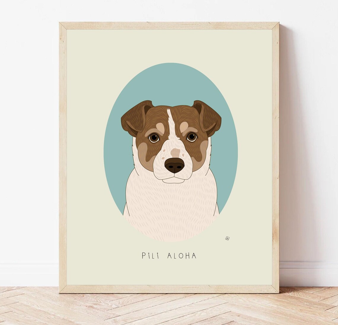 Pet Memorial Portrait, Personalized Dog Illustration - Image 4