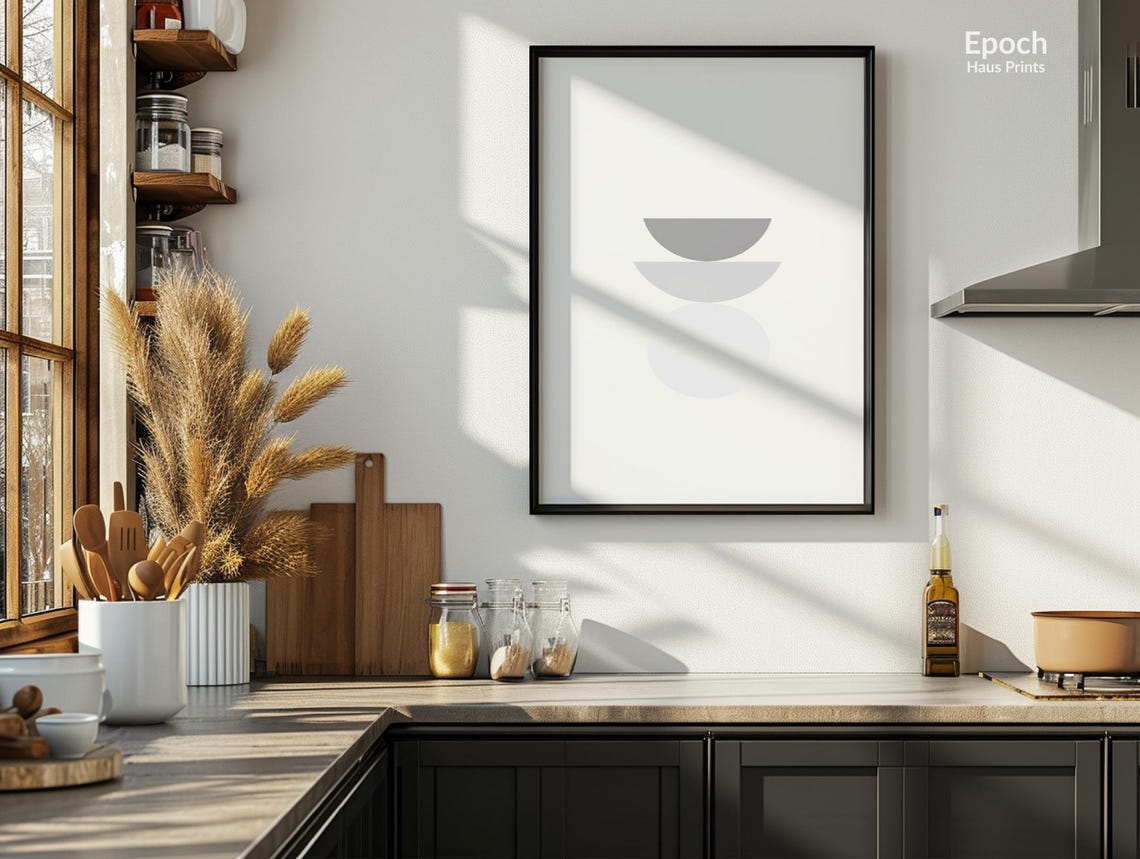 Geometric Line Drawing Minimalistic Print Minimalist Art For Homes Mid Century Minimalism Neutral Home Instant Print - Image 2